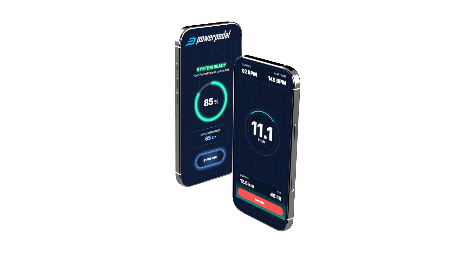 App home and live screens